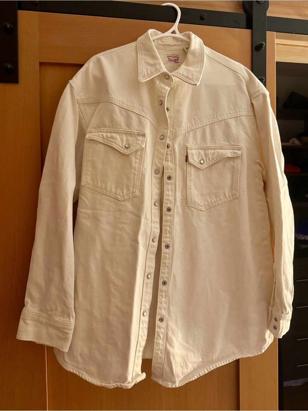 Levi's Cream Denim Western Jacket - Women’s M
